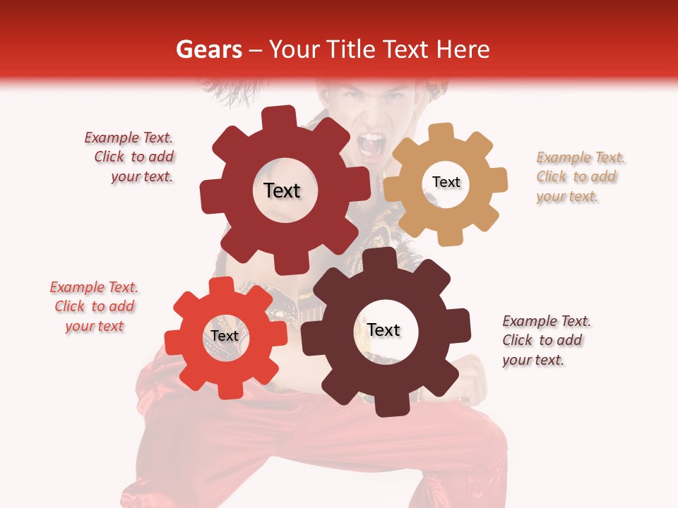 Head Shot Of Woman Smiling PowerPoint Template