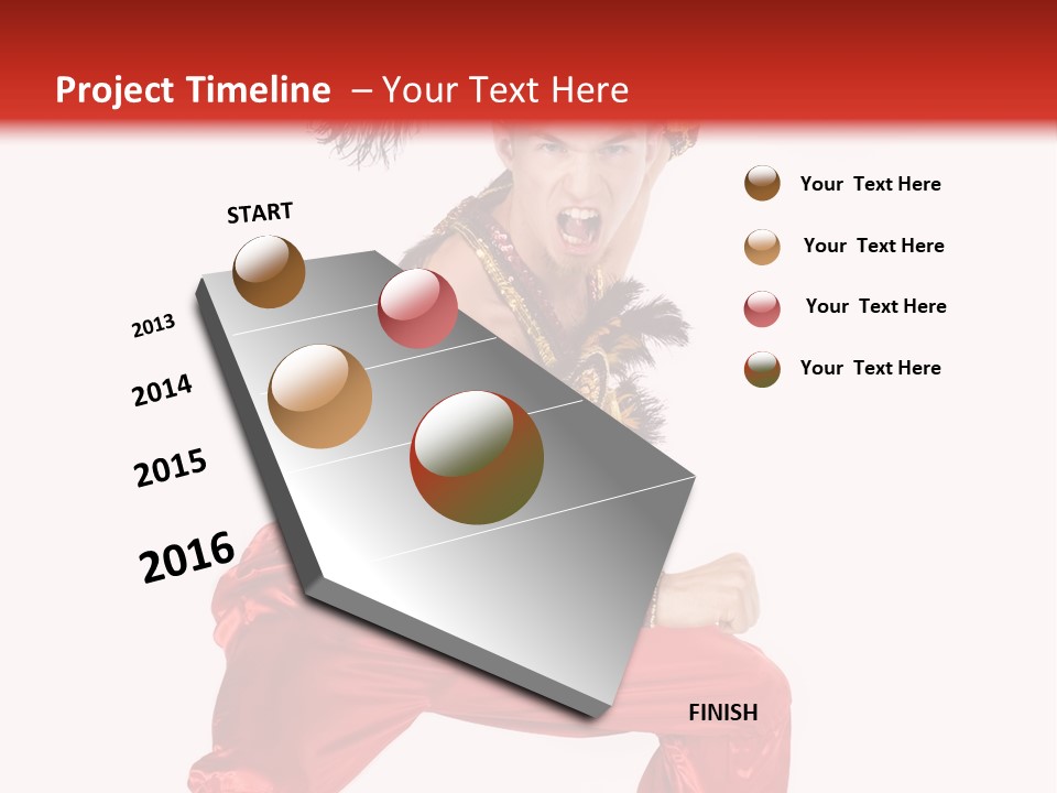 Head Shot Of Woman Smiling PowerPoint Template