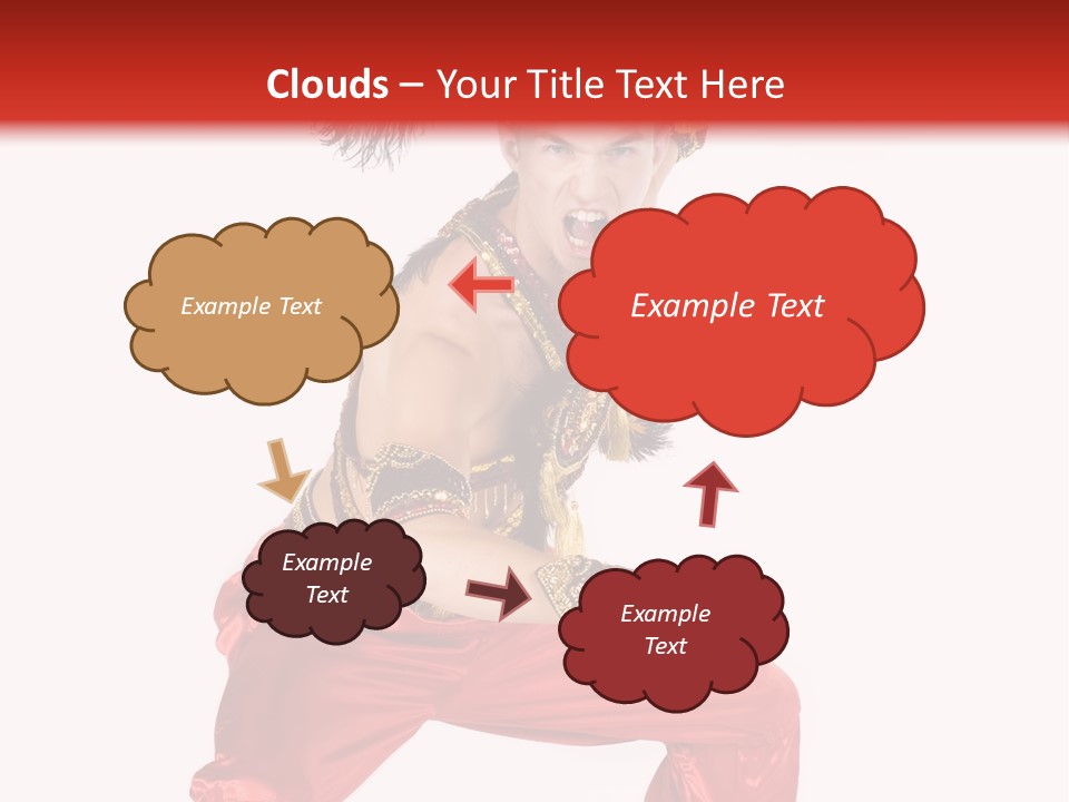 Head Shot Of Woman Smiling PowerPoint Template