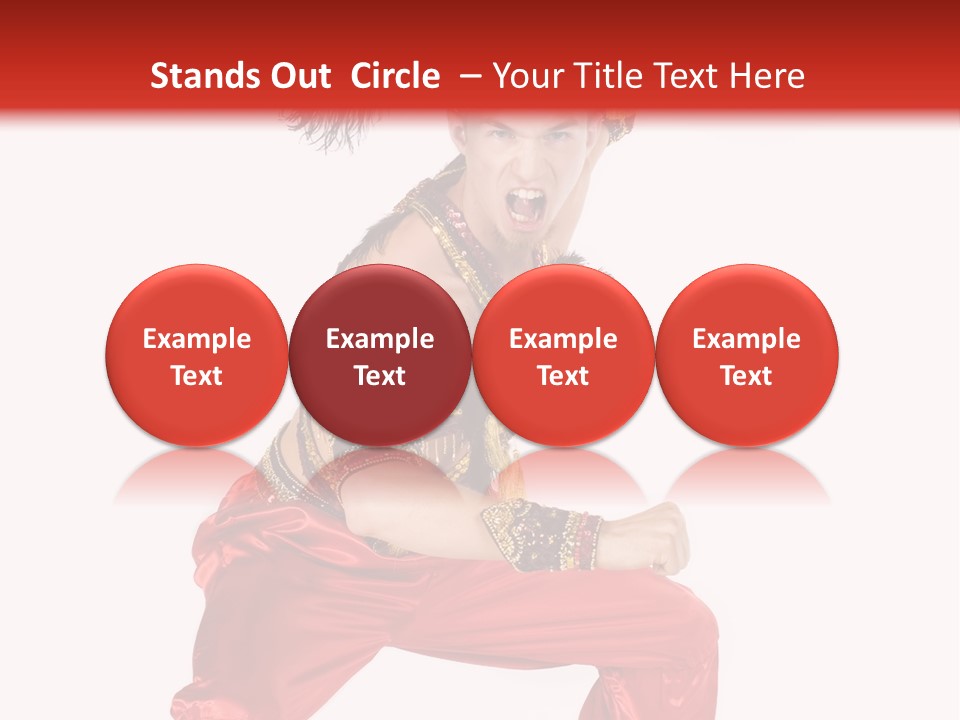 Head Shot Of Woman Smiling PowerPoint Template