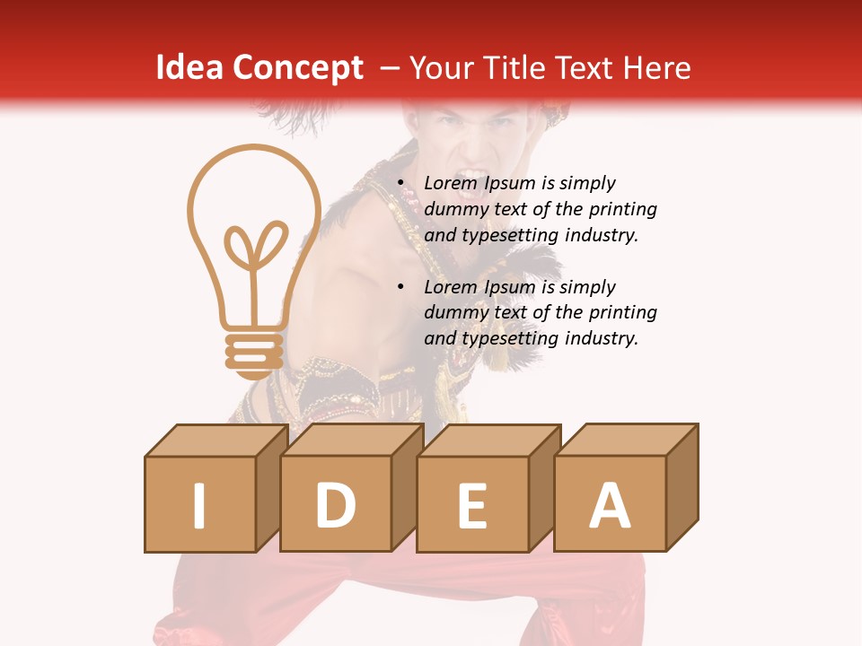 Head Shot Of Woman Smiling PowerPoint Template