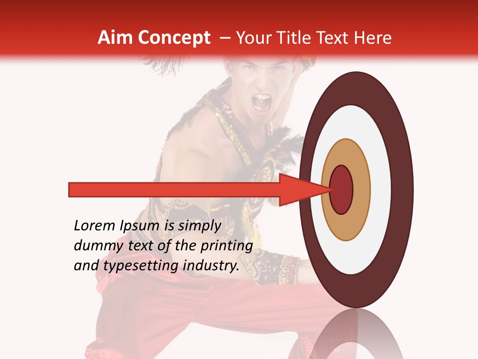 Head Shot Of Woman Smiling PowerPoint Template