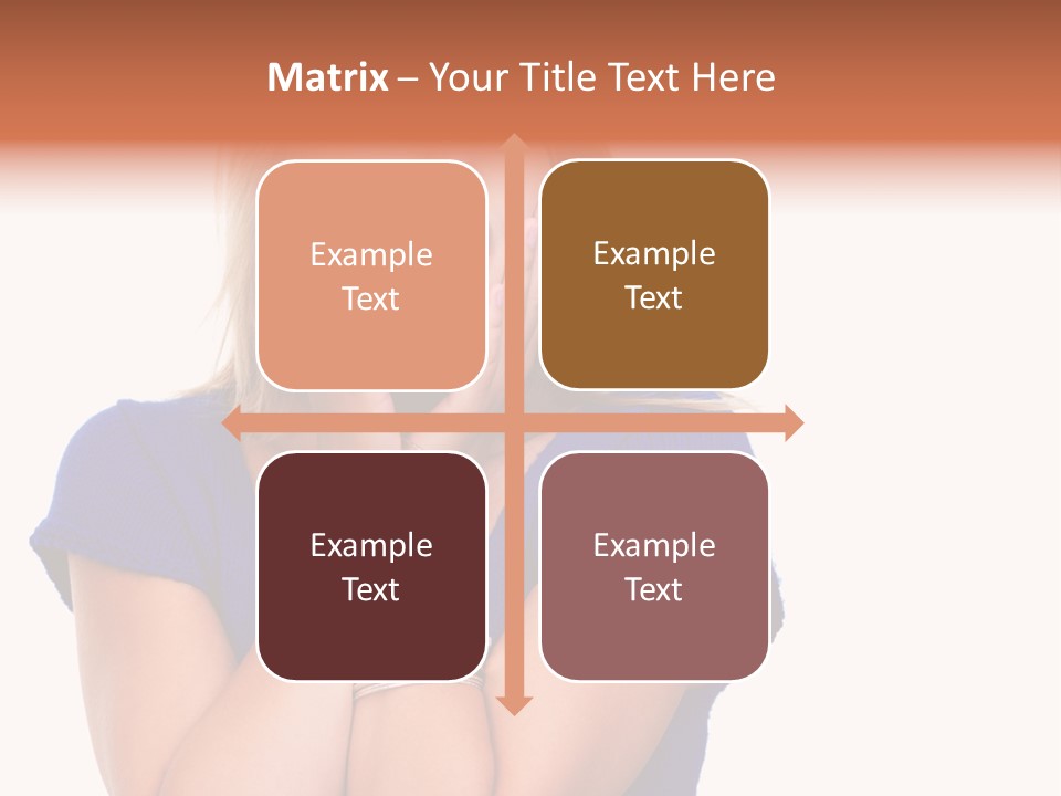 A Woman With Her Hands On Her Face PowerPoint Template