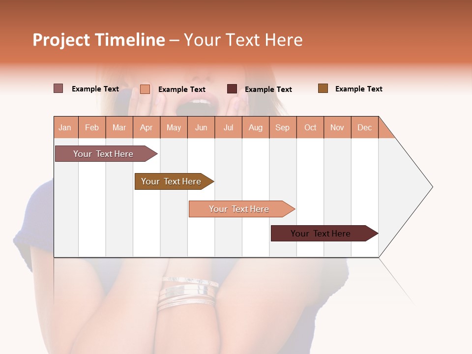 A Woman With Her Hands On Her Face PowerPoint Template