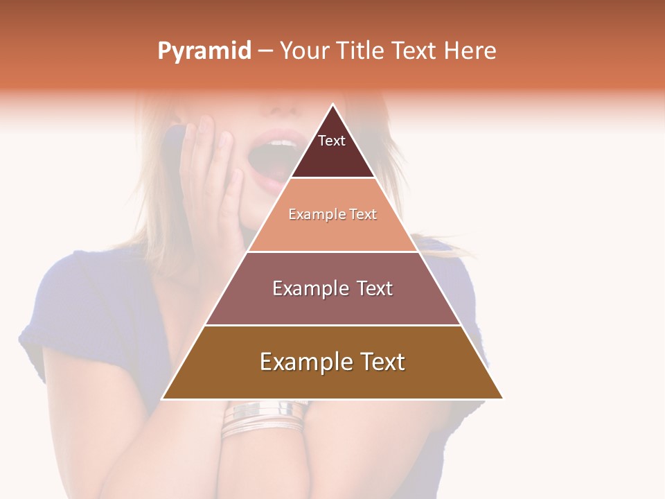 A Woman With Her Hands On Her Face PowerPoint Template