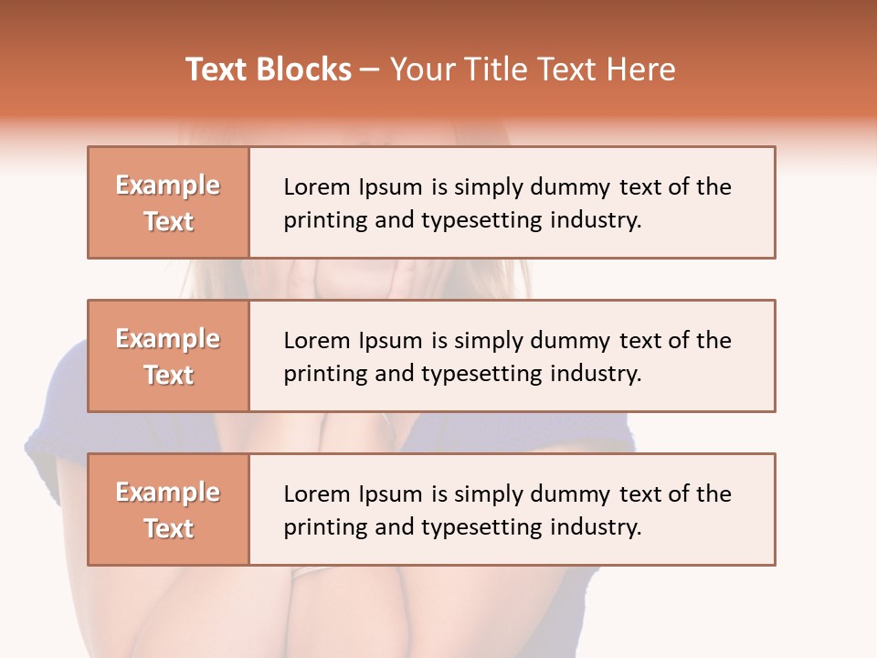 A Woman With Her Hands On Her Face PowerPoint Template
