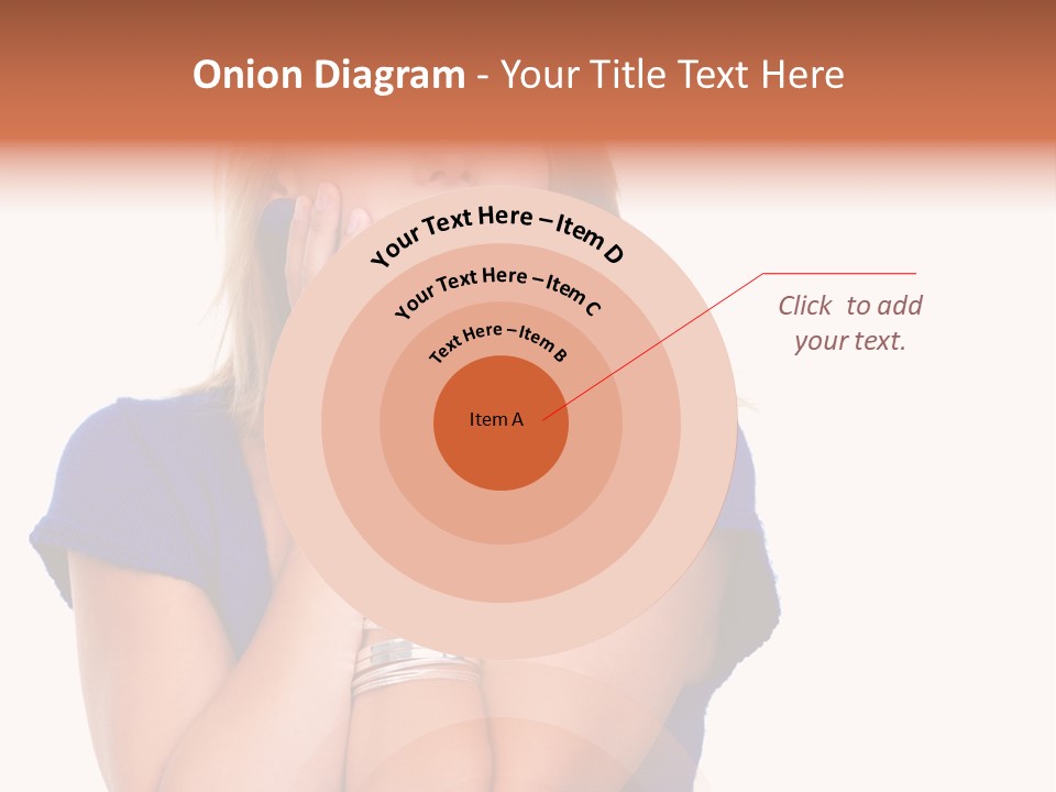 A Woman With Her Hands On Her Face PowerPoint Template