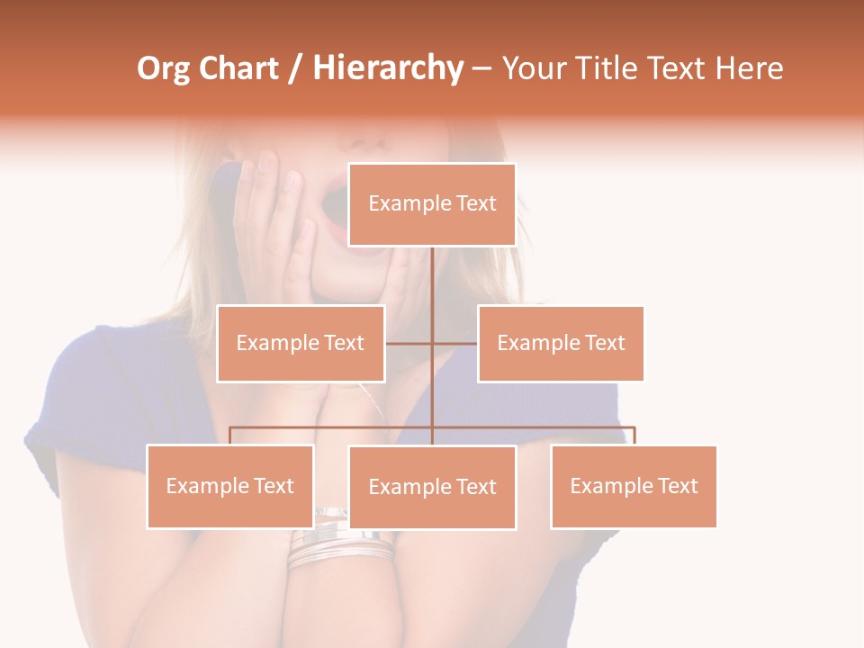 A Woman With Her Hands On Her Face PowerPoint Template