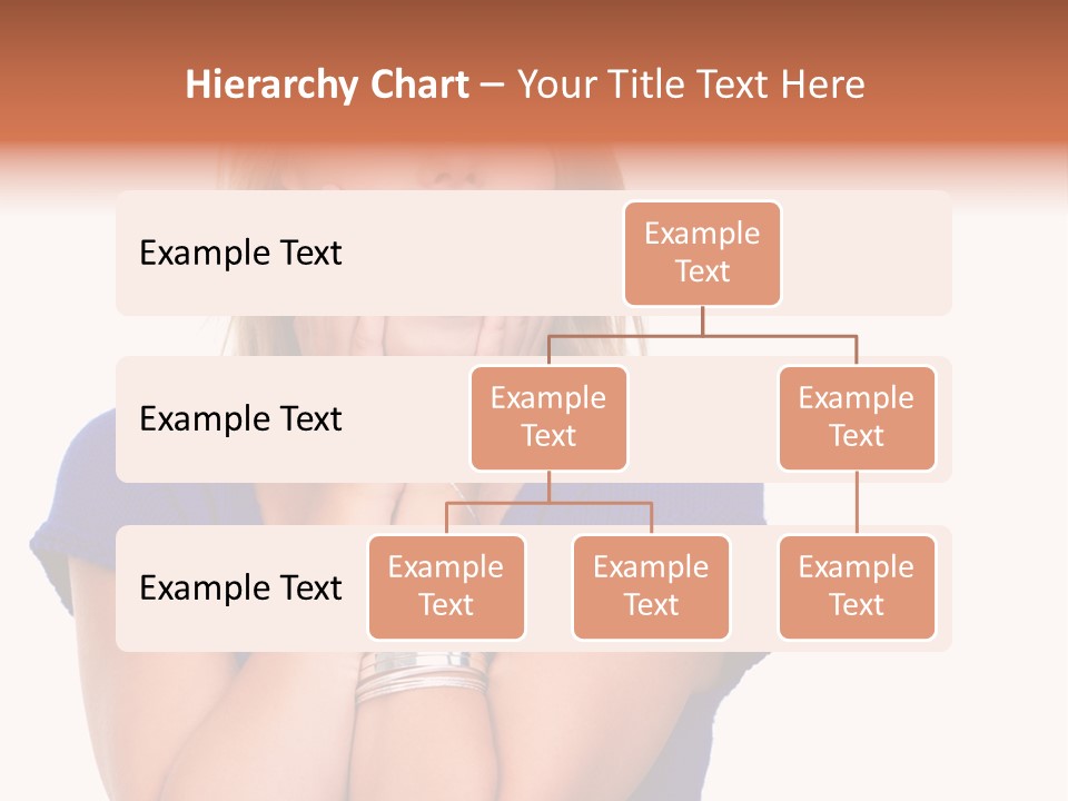 A Woman With Her Hands On Her Face PowerPoint Template