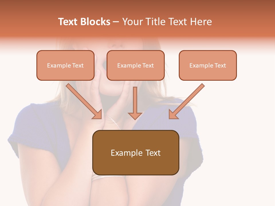 A Woman With Her Hands On Her Face PowerPoint Template