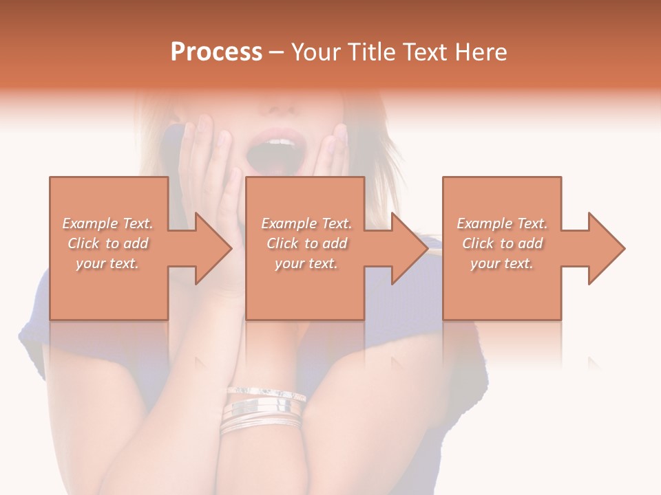 A Woman With Her Hands On Her Face PowerPoint Template