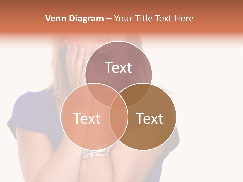 A Woman With Her Hands On Her Face PowerPoint Template