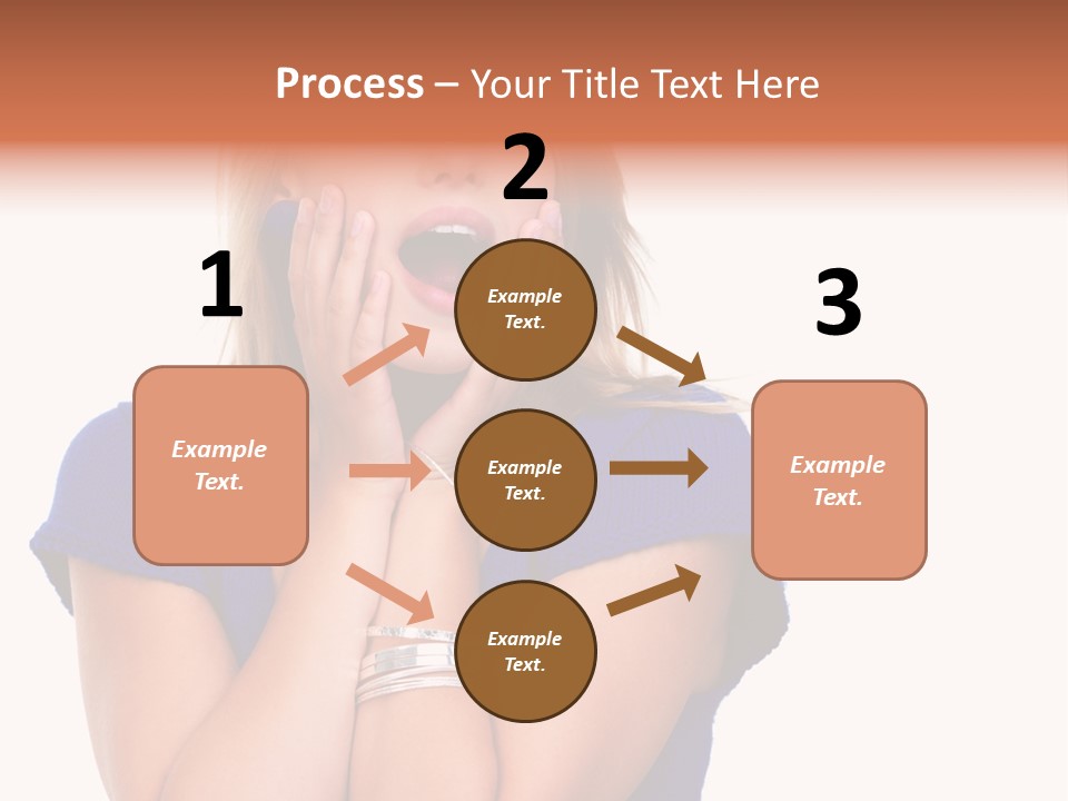 A Woman With Her Hands On Her Face PowerPoint Template