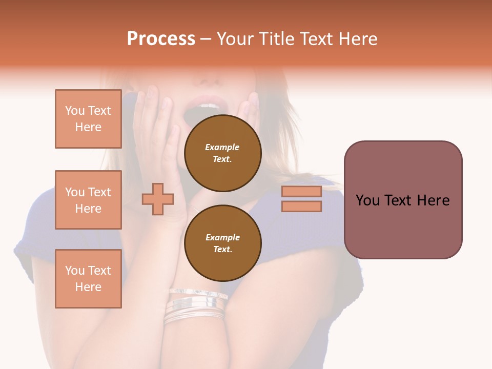 A Woman With Her Hands On Her Face PowerPoint Template