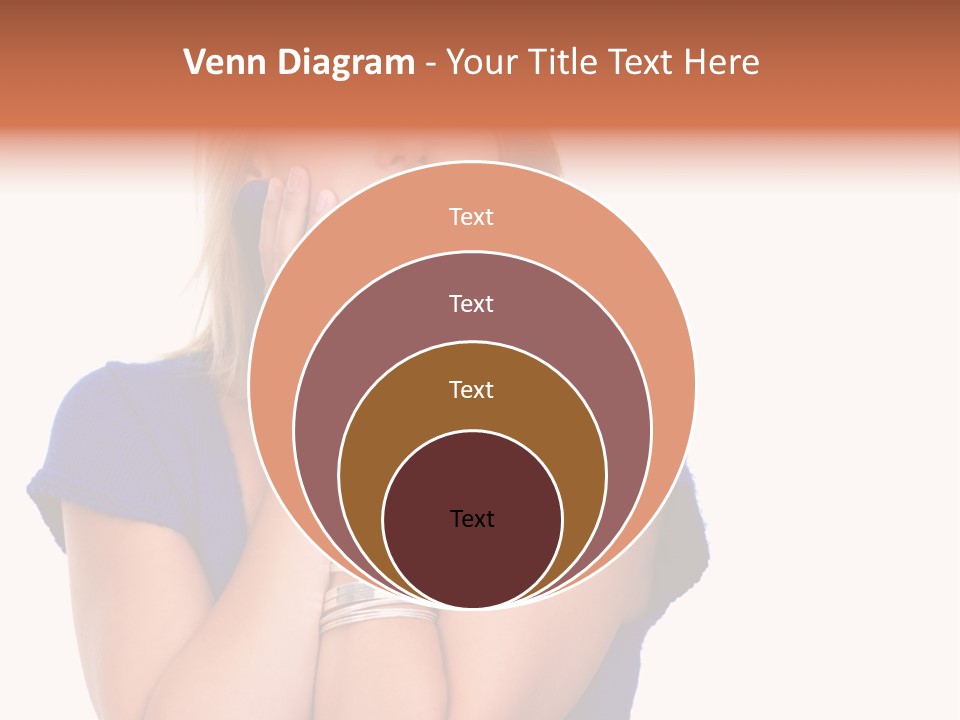 A Woman With Her Hands On Her Face PowerPoint Template