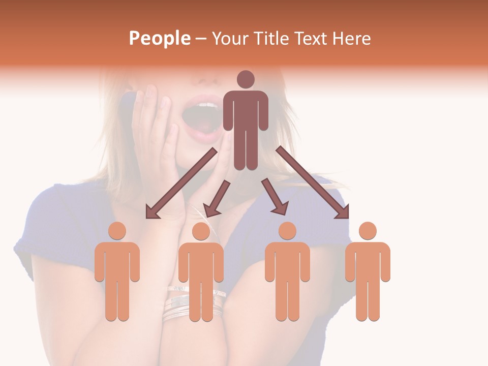 A Woman With Her Hands On Her Face PowerPoint Template