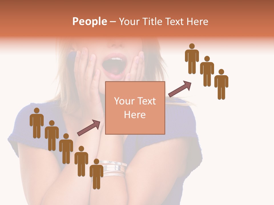 A Woman With Her Hands On Her Face PowerPoint Template