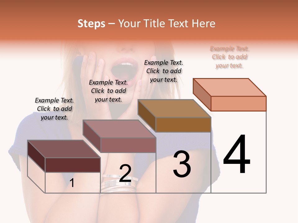 A Woman With Her Hands On Her Face PowerPoint Template
