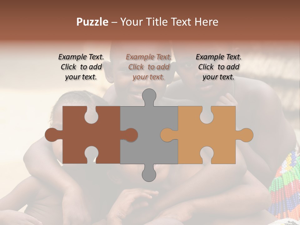 South Africa - December 15: South African Children Posing. Great Trekking December 15, 2005 In South Africa. PowerPoint Template