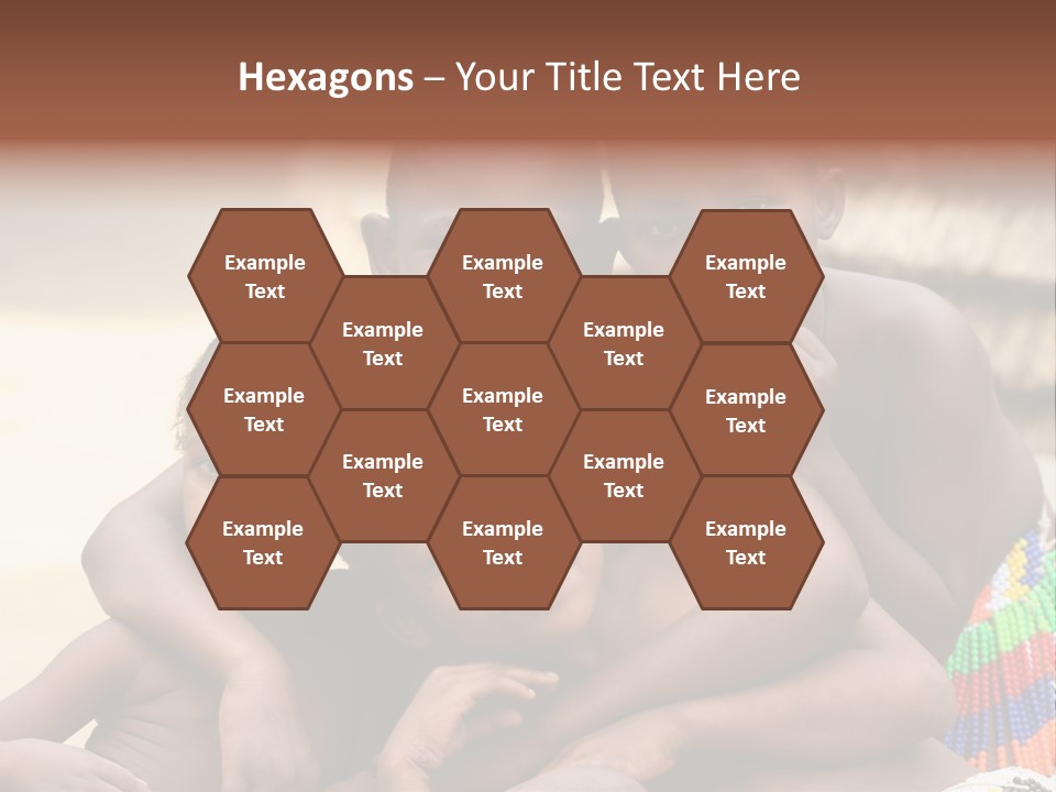 South Africa - December 15: South African Children Posing. Great Trekking December 15, 2005 In South Africa. PowerPoint Template