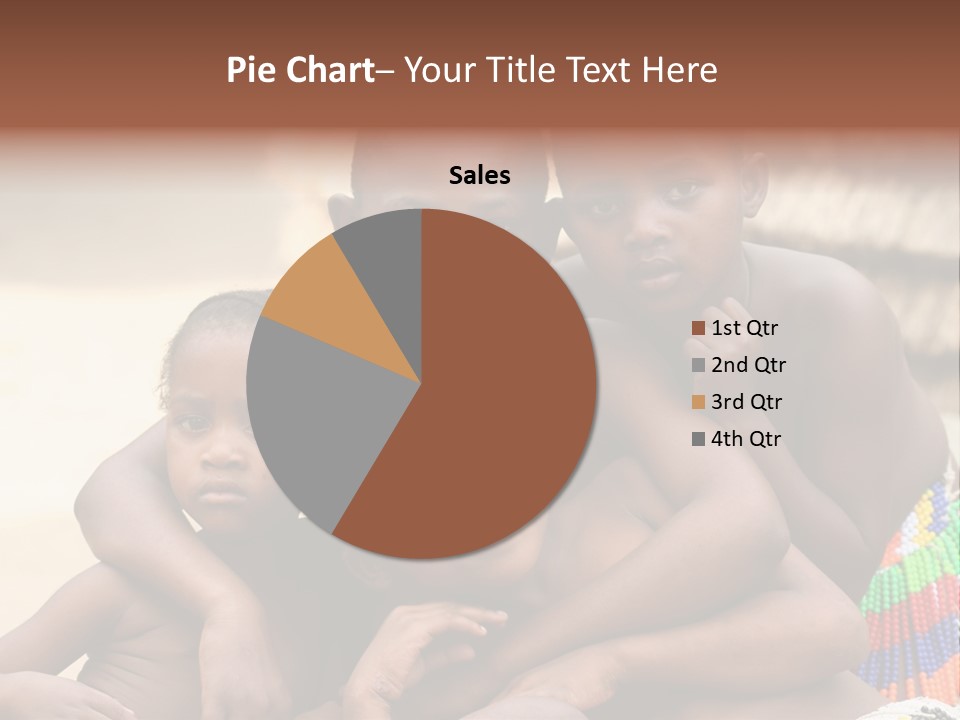 South Africa - December 15: South African Children Posing. Great Trekking December 15, 2005 In South Africa. PowerPoint Template
