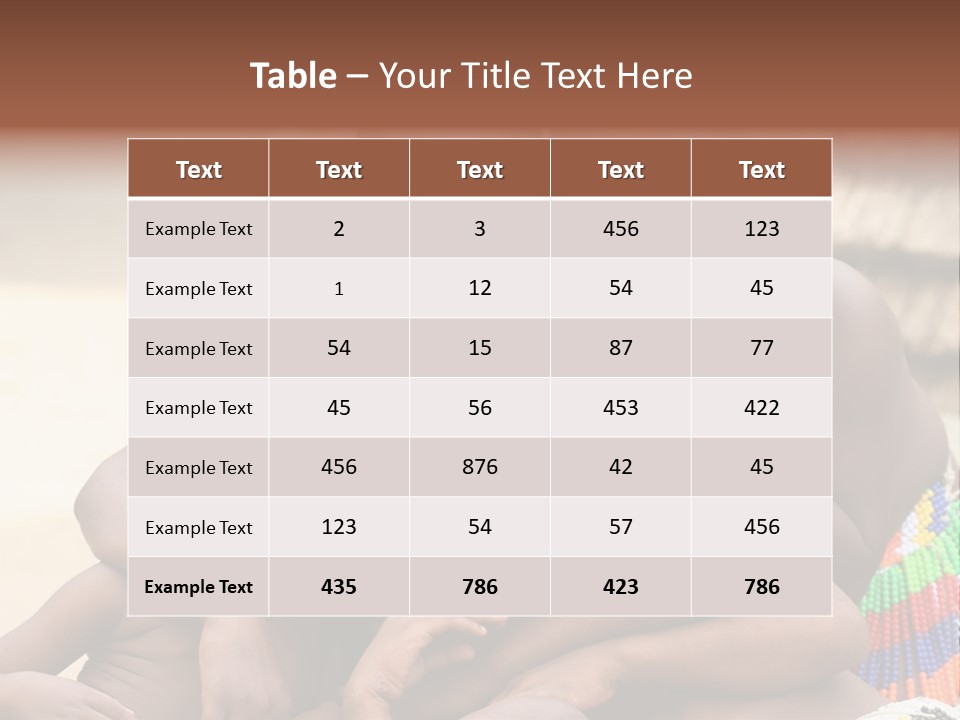 South Africa - December 15: South African Children Posing. Great Trekking December 15, 2005 In South Africa. PowerPoint Template