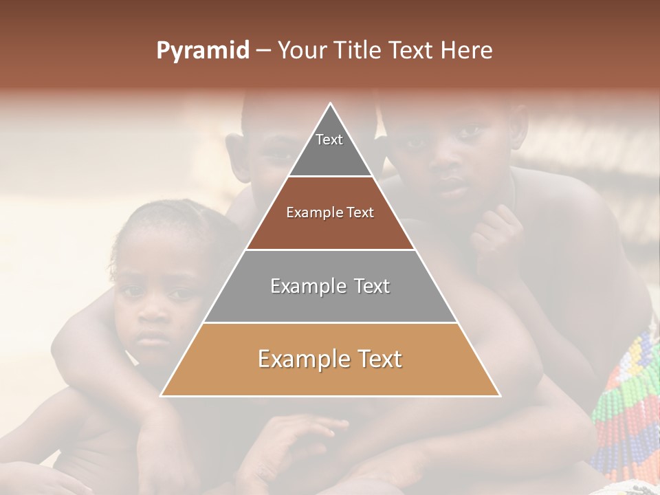 South Africa - December 15: South African Children Posing. Great Trekking December 15, 2005 In South Africa. PowerPoint Template