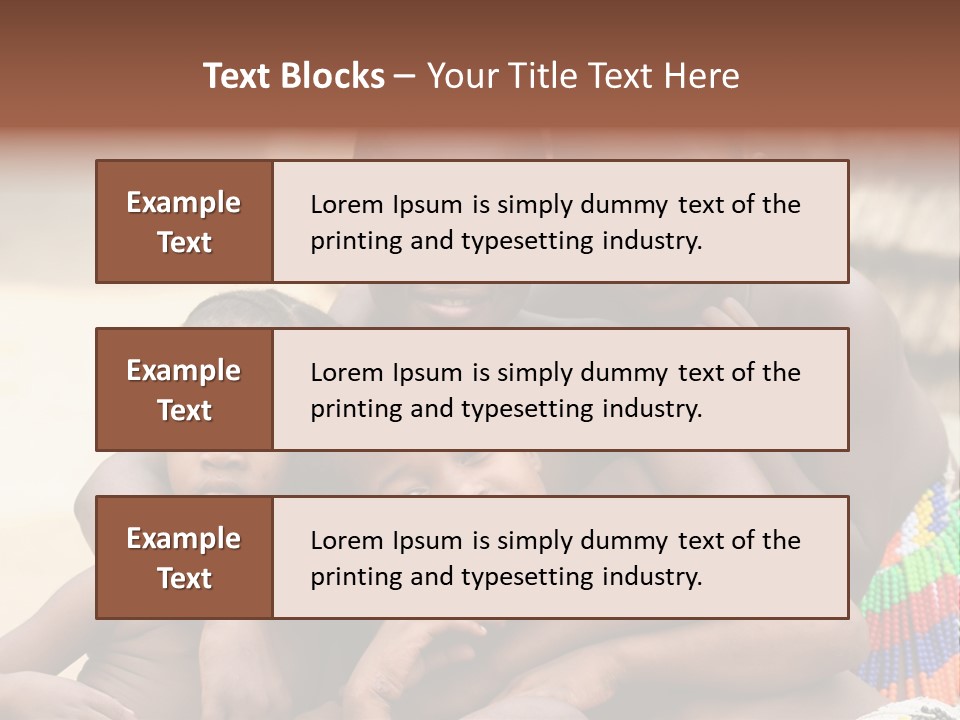 South Africa - December 15: South African Children Posing. Great Trekking December 15, 2005 In South Africa. PowerPoint Template