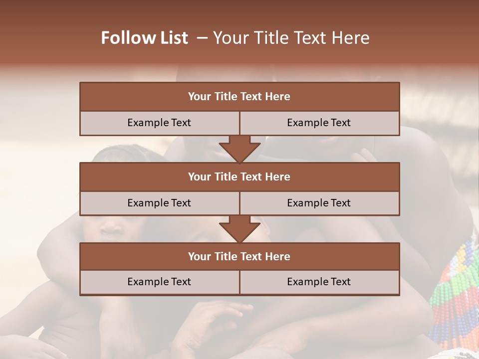 South Africa - December 15: South African Children Posing. Great Trekking December 15, 2005 In South Africa. PowerPoint Template