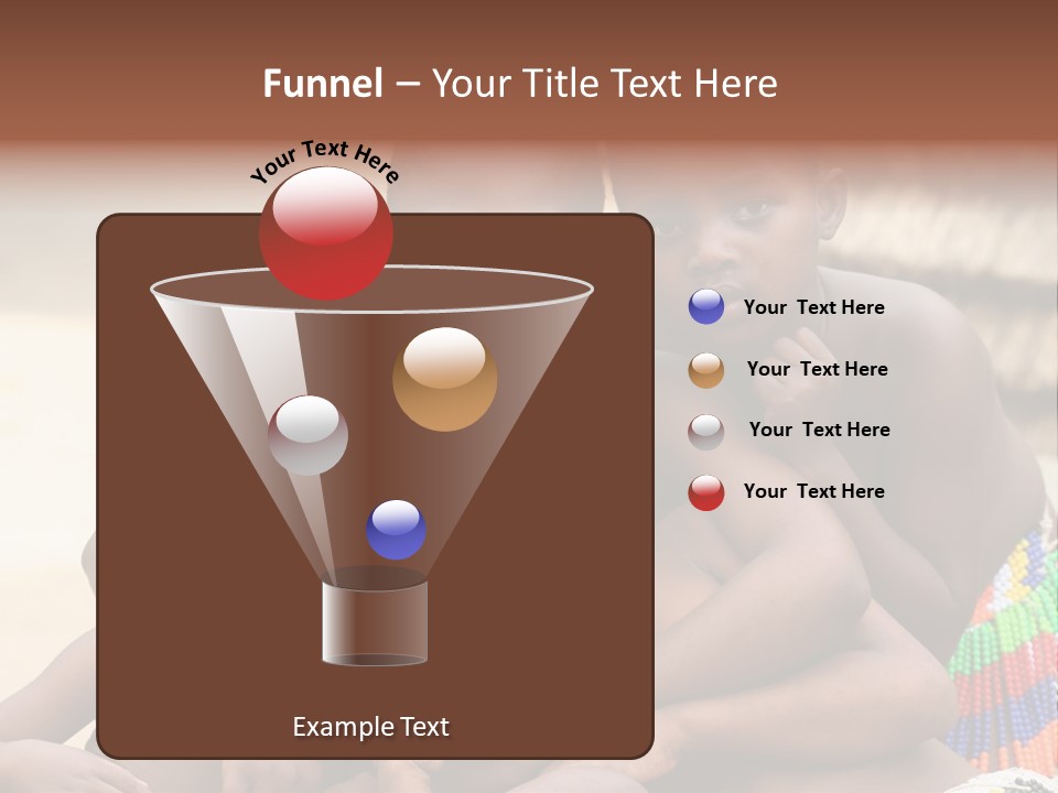 South Africa - December 15: South African Children Posing. Great Trekking December 15, 2005 In South Africa. PowerPoint Template