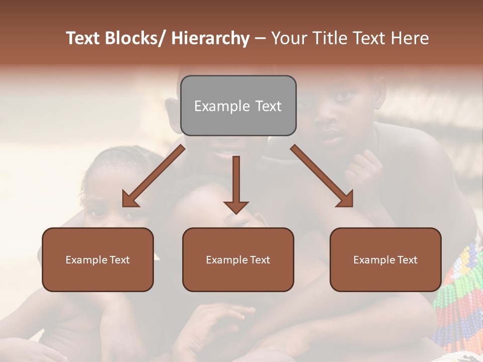 South Africa - December 15: South African Children Posing. Great Trekking December 15, 2005 In South Africa. PowerPoint Template