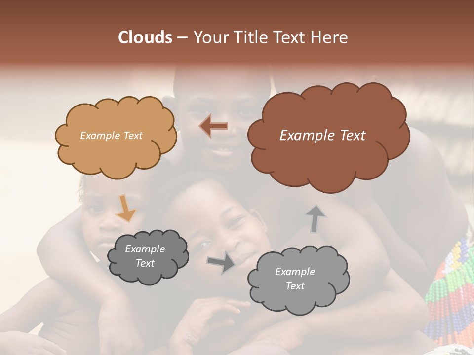 South Africa - December 15: South African Children Posing. Great Trekking December 15, 2005 In South Africa. PowerPoint Template