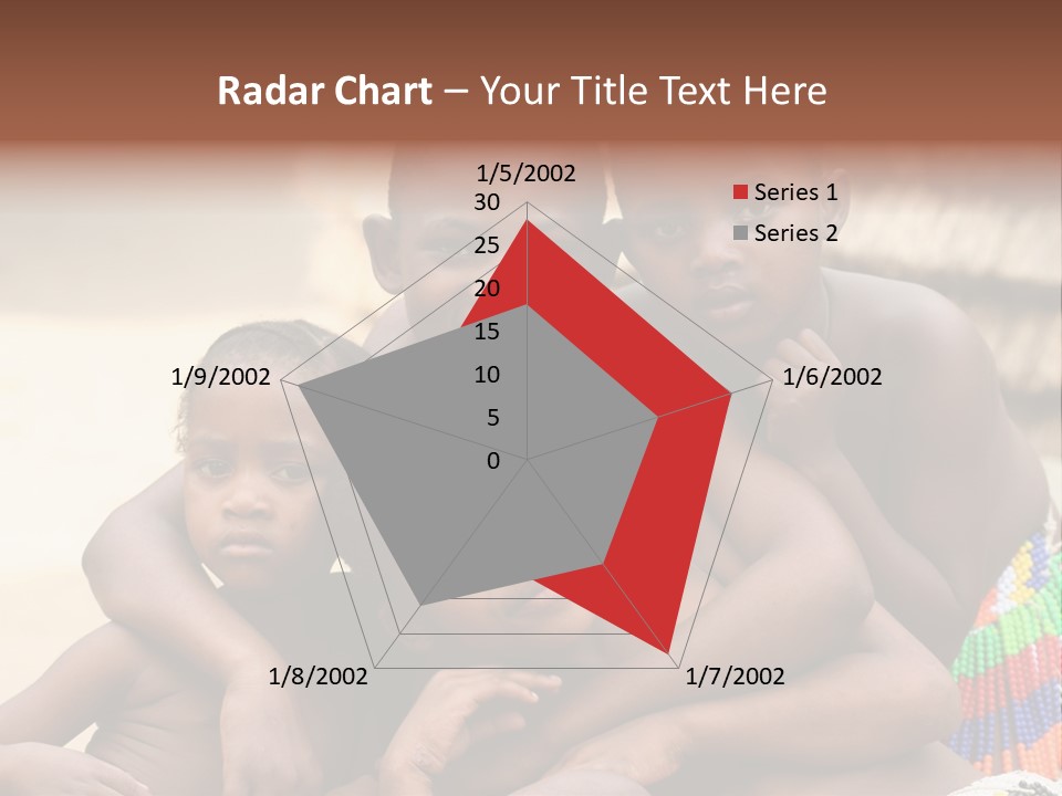 South Africa - December 15: South African Children Posing. Great Trekking December 15, 2005 In South Africa. PowerPoint Template