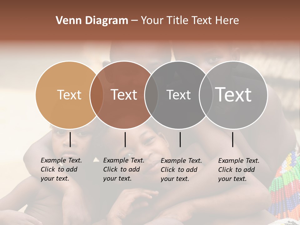 South Africa - December 15: South African Children Posing. Great Trekking December 15, 2005 In South Africa. PowerPoint Template