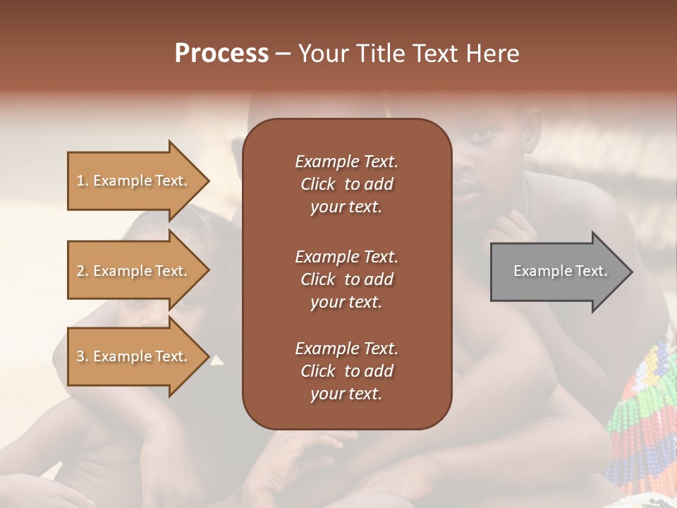 South Africa - December 15: South African Children Posing. Great Trekking December 15, 2005 In South Africa. PowerPoint Template