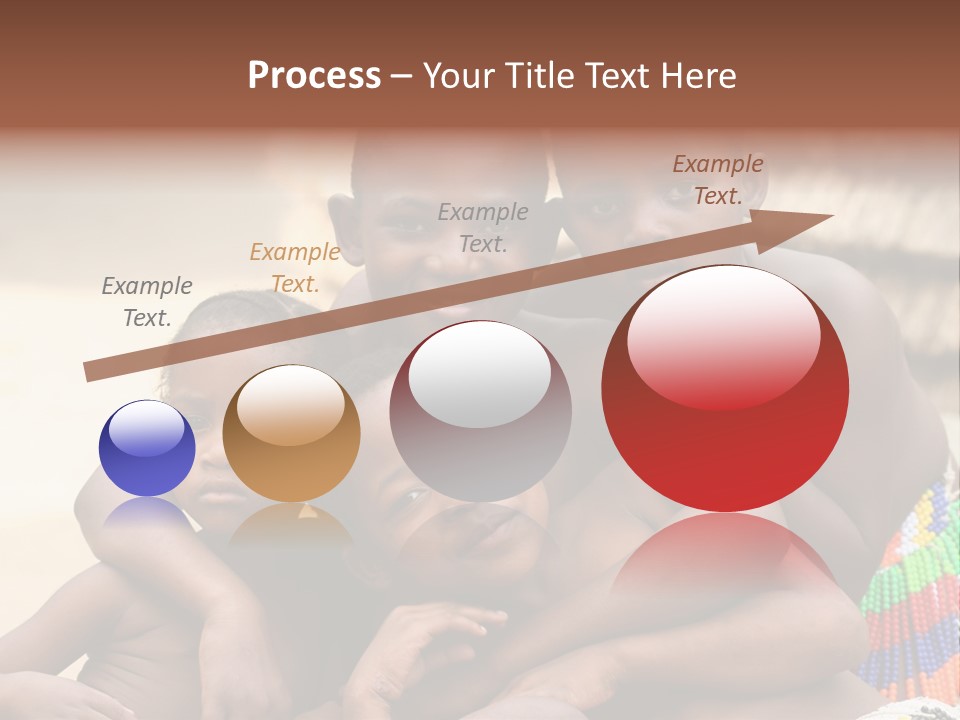 South Africa - December 15: South African Children Posing. Great Trekking December 15, 2005 In South Africa. PowerPoint Template