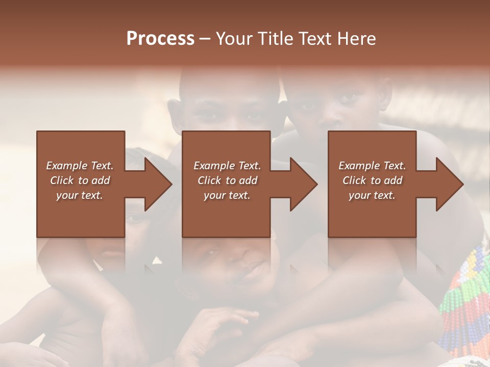 South Africa - December 15: South African Children Posing. Great Trekking December 15, 2005 In South Africa. PowerPoint Template