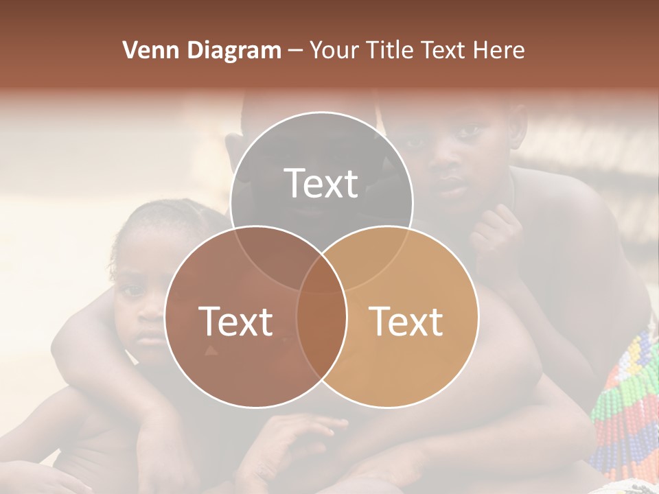 South Africa - December 15: South African Children Posing. Great Trekking December 15, 2005 In South Africa. PowerPoint Template