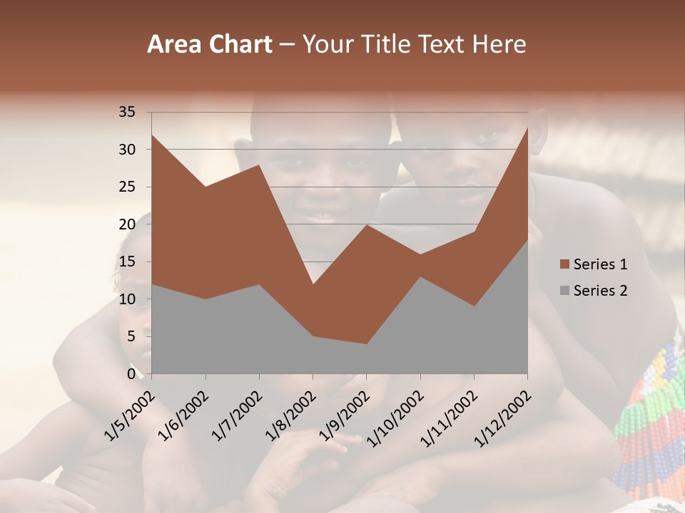 South Africa - December 15: South African Children Posing. Great Trekking December 15, 2005 In South Africa. PowerPoint Template