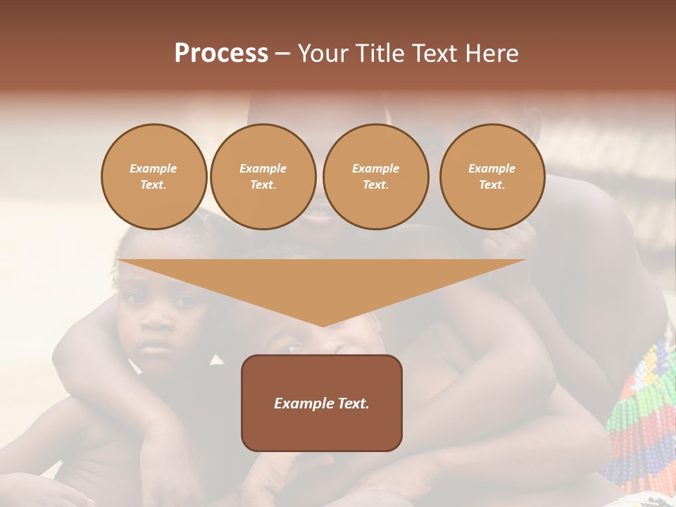 South Africa - December 15: South African Children Posing. Great Trekking December 15, 2005 In South Africa. PowerPoint Template