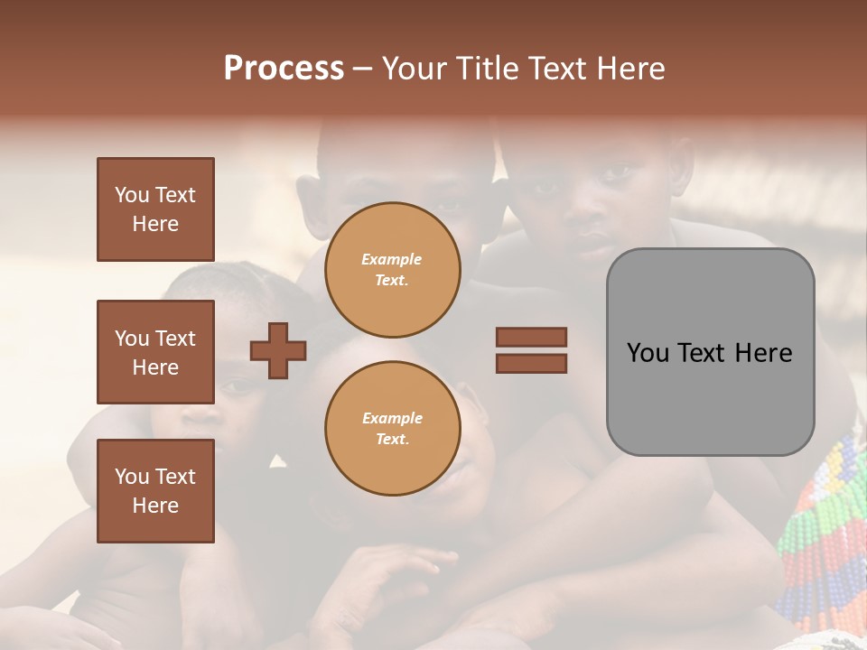 South Africa - December 15: South African Children Posing. Great Trekking December 15, 2005 In South Africa. PowerPoint Template