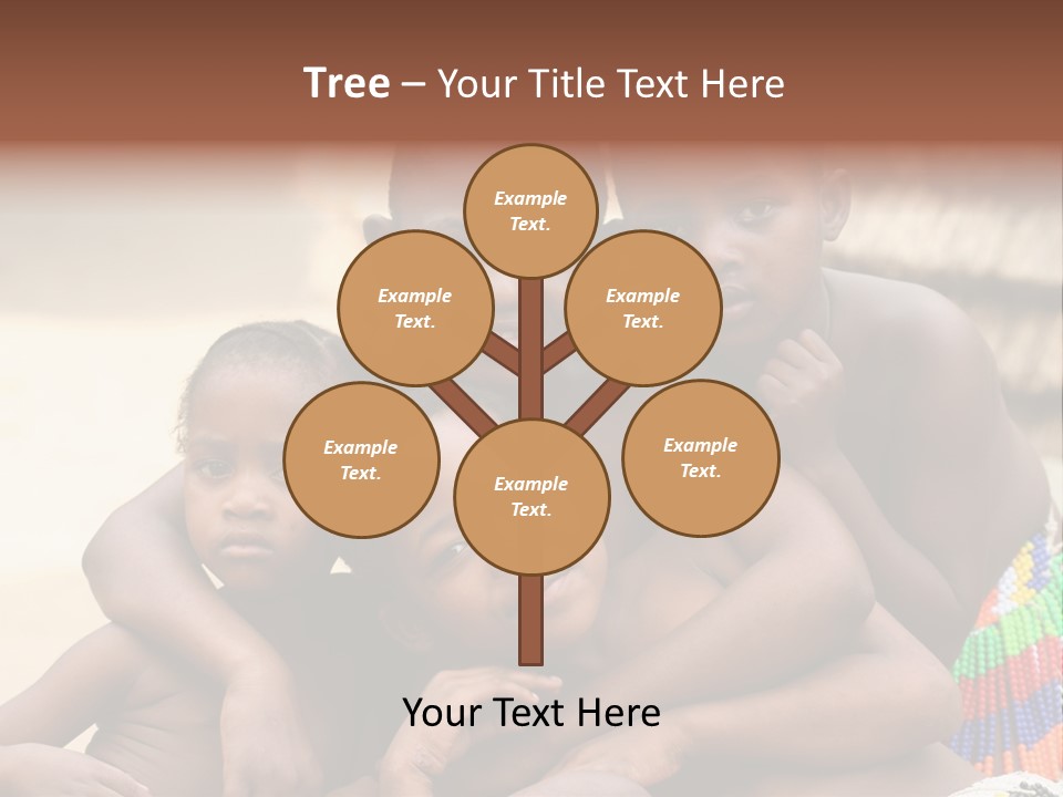 South Africa - December 15: South African Children Posing. Great Trekking December 15, 2005 In South Africa. PowerPoint Template