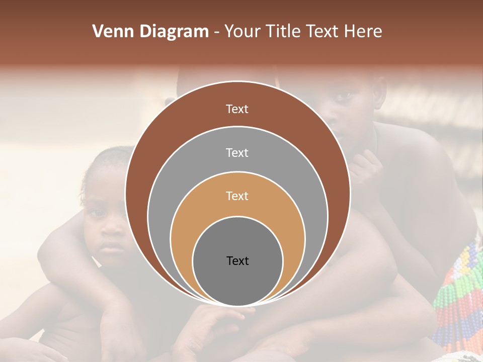 South Africa - December 15: South African Children Posing. Great Trekking December 15, 2005 In South Africa. PowerPoint Template