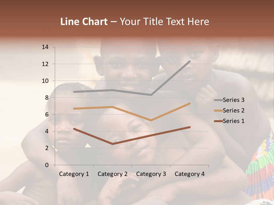 South Africa - December 15: South African Children Posing. Great Trekking December 15, 2005 In South Africa. PowerPoint Template