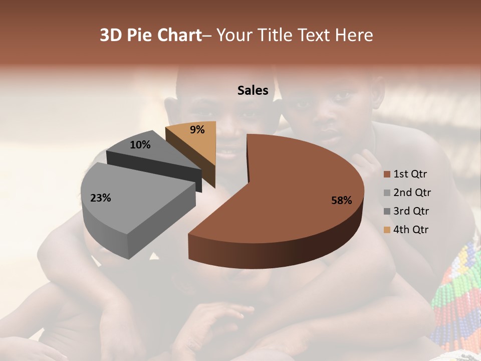 South Africa - December 15: South African Children Posing. Great Trekking December 15, 2005 In South Africa. PowerPoint Template
