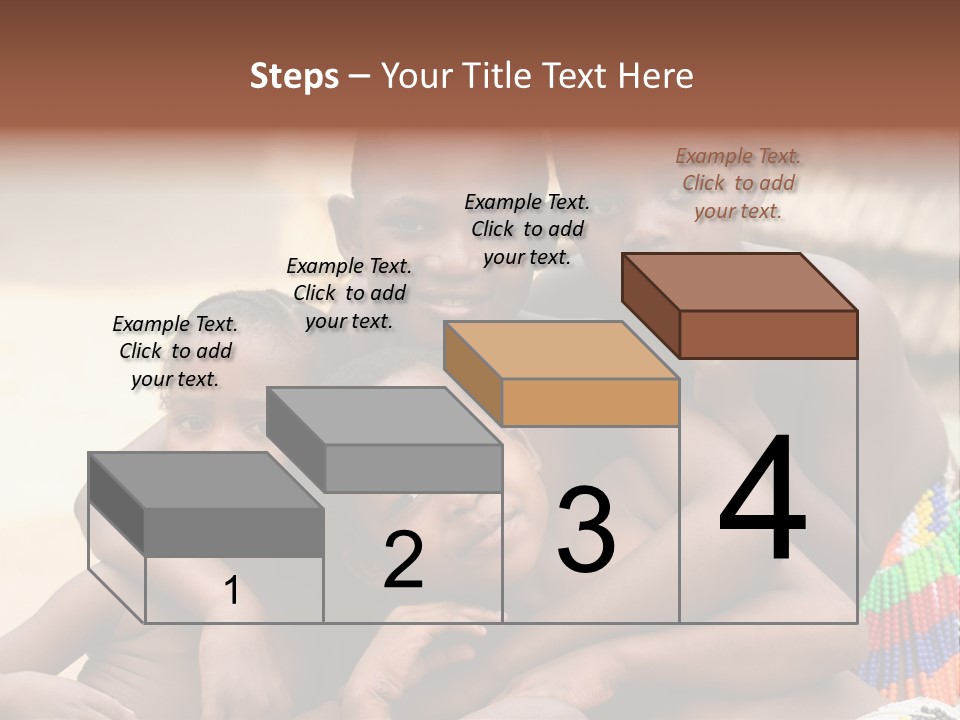 South Africa - December 15: South African Children Posing. Great Trekking December 15, 2005 In South Africa. PowerPoint Template