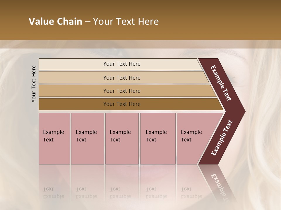 Head Shot Of Woman Smiling PowerPoint Template