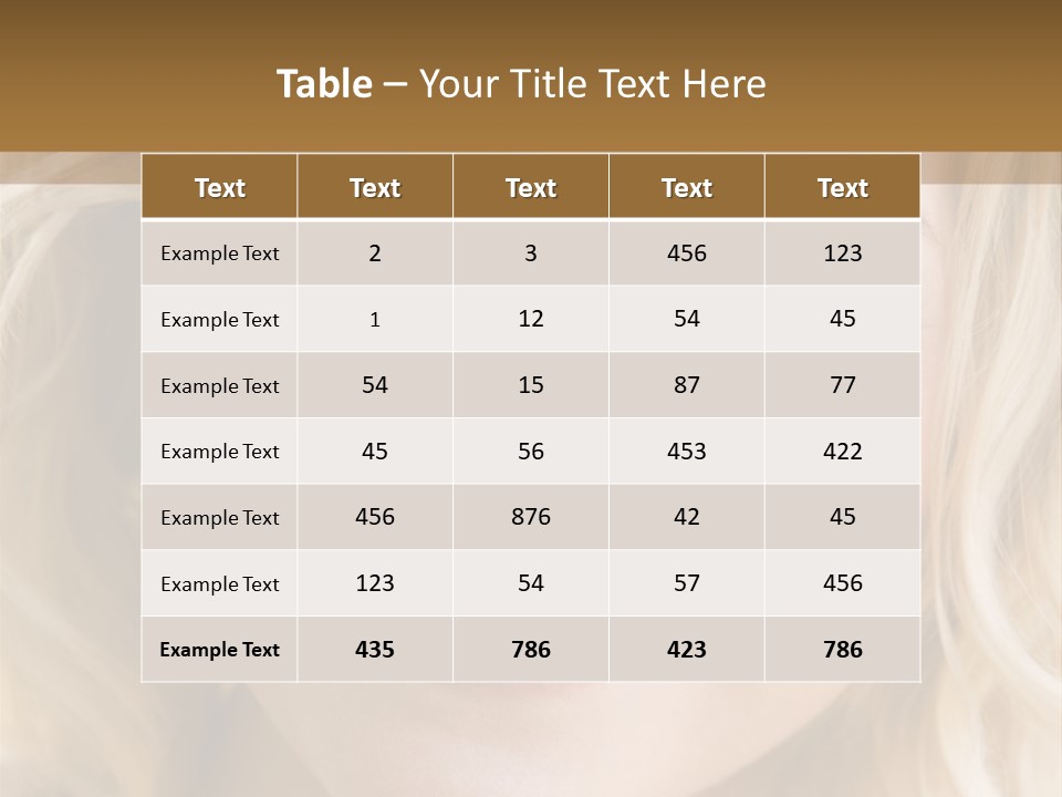 Head Shot Of Woman Smiling PowerPoint Template