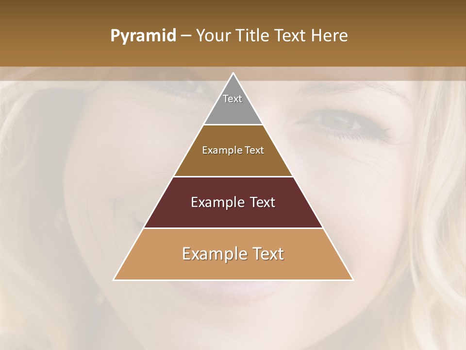 Head Shot Of Woman Smiling PowerPoint Template