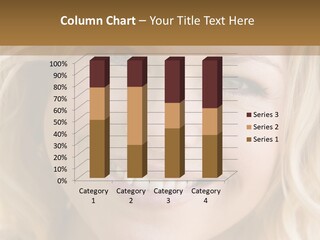 Head Shot Of Woman Smiling PowerPoint Template